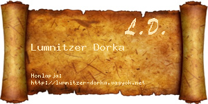 Lumnitzer Dorka névjegykártya